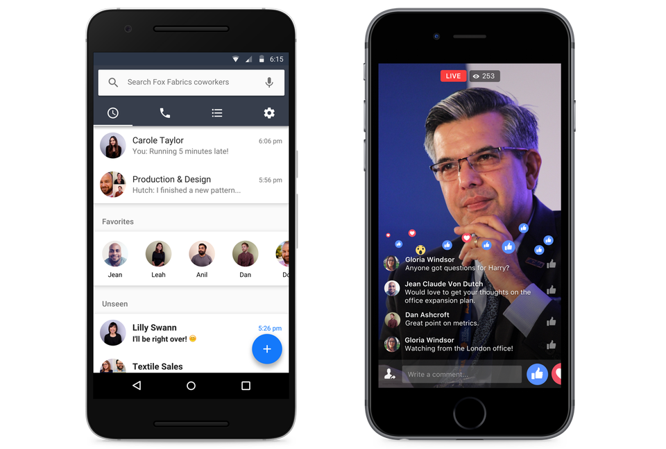 Workplace by Facebook chat