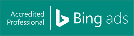blueclaw is a bing accredited professional - logo
