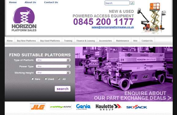Business Web Design for Horizon Platform Sales
