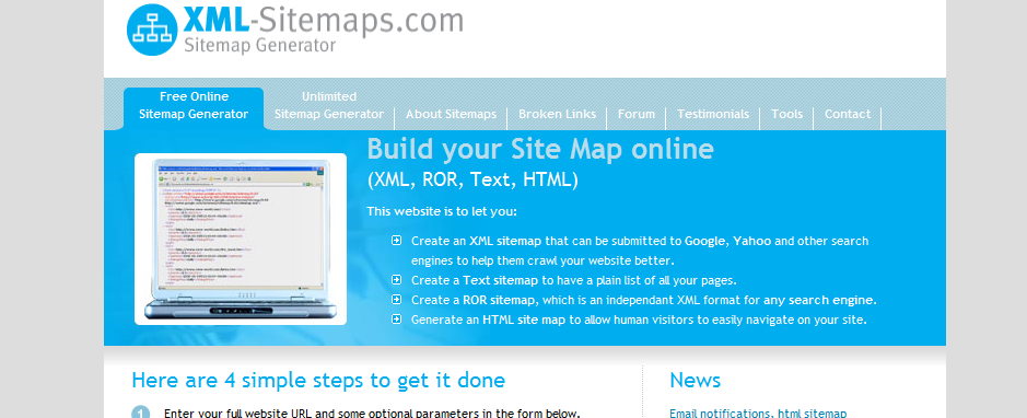 XML Sitemap Generator