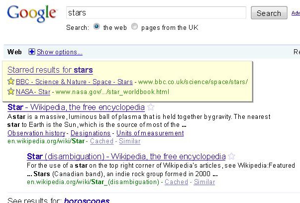 google-stars