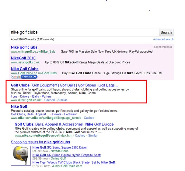 nike-golf-clubs Nike poor seo