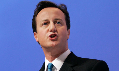 David Cameron at the Conservative party conference in 2007